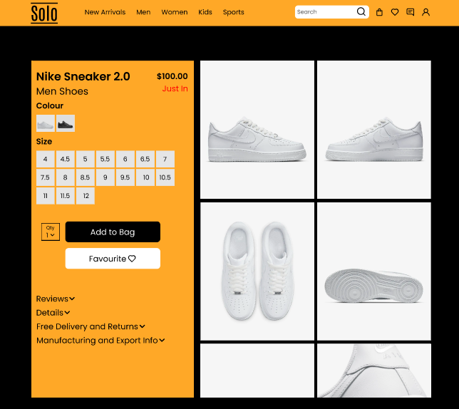 Solo – Online Branded Shoe Store